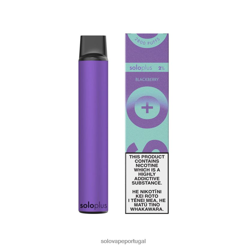 Solo Plus coleção paraíso vape descartável amora T8868Z38 - Solo Vape Portugal