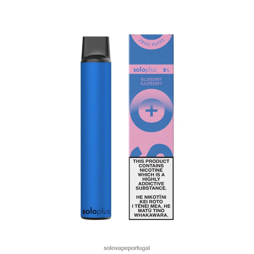 Solo Plus coleção paraíso vape descartável framboesa mirtilo T8868Z39 - Solo Vape Lisbon