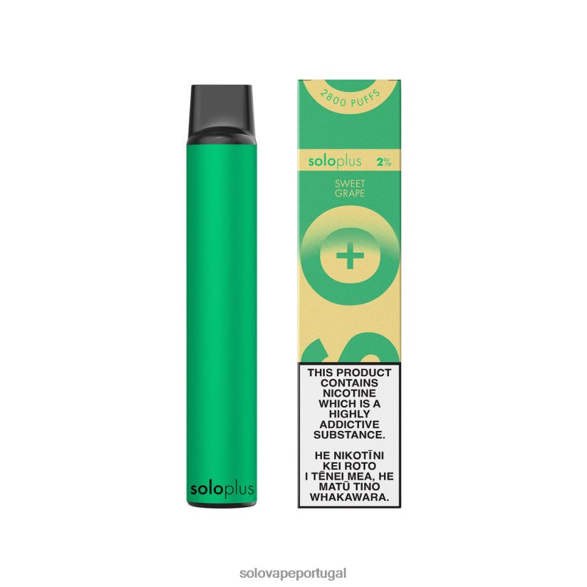 Solo Plus coleção paraíso vape descartável uva doce T8868Z40 - Solo Disposable Vape
