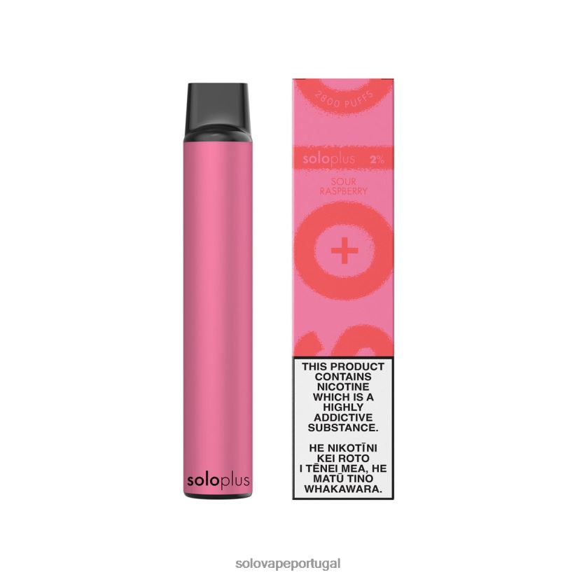 Solo Plus vaporizador descartável framboesa azeda T8868Z35 - Solo Vape Puffs