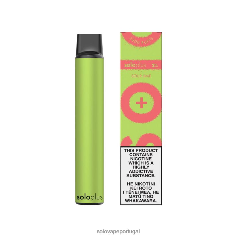 Solo Plus vaporizador descartável limão azedo T8868Z34 - Solo Disposable Vape