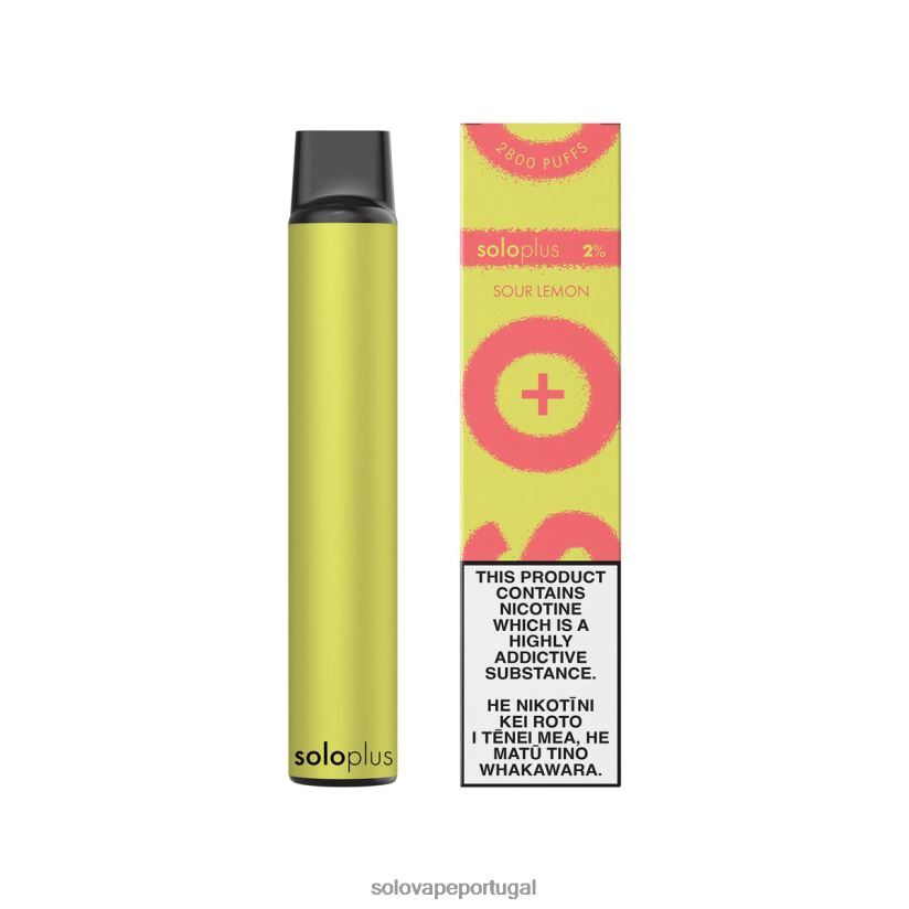 Solo Plus vaporizador descartável limão azedo T8868Z36 - Solo Vape Comprar