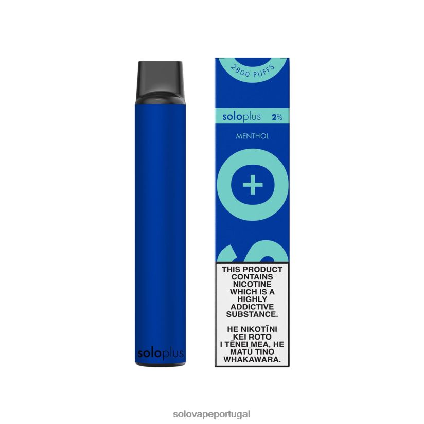 Solo Plus vaporizador descartável mentol T8868Z32 - Solo Vape Portugal