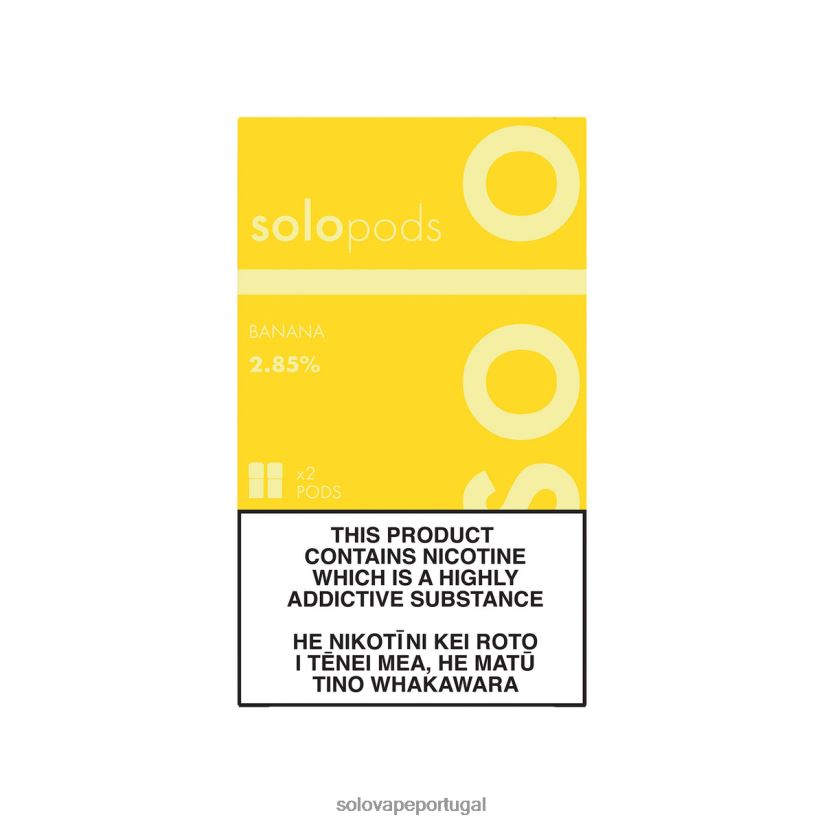 Solo cápsula de reposição pacote com 2 banana T8868Z64 - Solo Disposable Vape