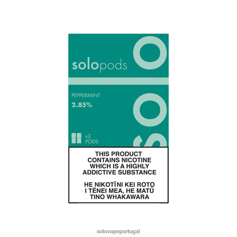 Solo cápsula de reposição pacote com 2 hortelã-pimenta T8868Z63 - Solo Vape Lisbon