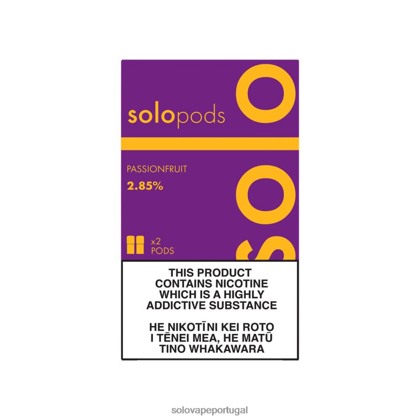 Solo cápsula de reposição pacote com 2 maracujá T8868Z56 - Solo Vape Portugal