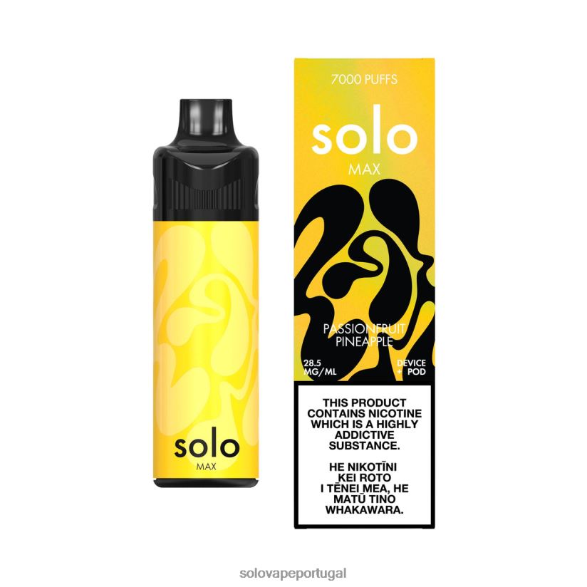 Solo MAX conjunto de cápsulas abacaxi de maracujá T8868Z69 - Solo Vape Lisbon
