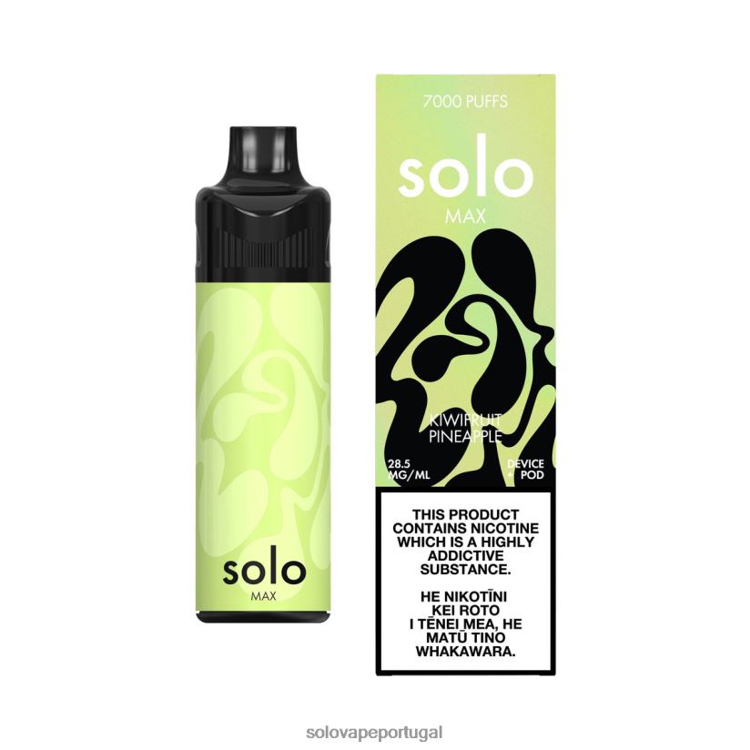 Solo MAX conjunto de cápsulas abacaxi kiwi T8868Z68 - Solo Vape Portugal