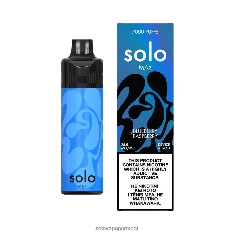 Solo MAX conjunto de cápsulas framboesa mirtilo T8868Z65 - Solo Vape Puffs