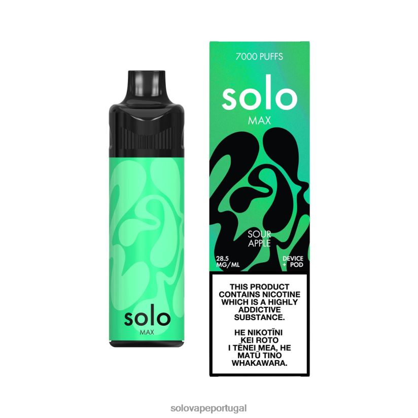 Solo MAX conjunto de cápsulas maçã azeda T8868Z70 - Solo Disposable Vape