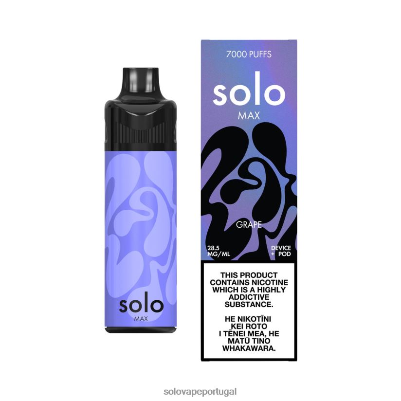 Solo MAX conjunto de cápsulas uva T8868Z67 - Solo Vape Pods